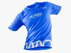 CAMISETA AMO VIVER - FÉ - AZUL